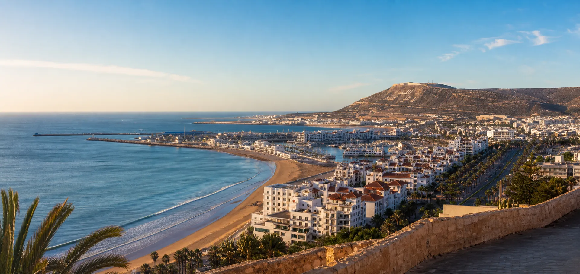 Panorama de la côte d’Agadir